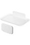 Adhesive wall-mounted shelf - Foldable shower rack - White