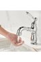 Bathroom faucet, bathroom sink faucet, retro faucet, bathroom single bar faucet with pull-out shower, hot and cold chrome faucet. - 4