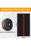 A set of 4 tire covers, 19-23 inch car tire bags, waterproof and dustproof car wheel protectors with handles, suitable for sedans and SUVs (L, Ø80cm). - 2