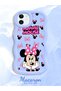 iPhone 12/12 Pro Compatible Wavy Frame Mouse Cartoon Patterned Quality Silicone Phone Case