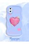 iPhone X/Xs Compatible Silicone Phone Case with Sweet Pink Heart Motifs in Three Color Options