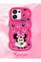 Oppo F31 Compatible Wavy Frame Mouse Cartoon Patterned Quality Silicone Phone Case