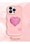 iPhone 13 Pro Compatible Silicone Phone Case with Sweet Pink Hearts Motifs Three-Color Options
