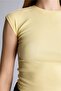 Fitted Crew Neck Ribbed Short Sleeve T-Shirt H1129Ax26Sp - 3