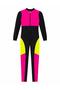 Women’s One-Piece Full-Coverage Swimsuit with Long Sleeves, Full-Length Legs, Colour-Block Design and Front Zipper