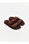 Lcw Steps Brown Suede Look Men's Slippers