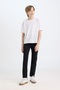 Straight Leg Jeans for Boys - Black - 2