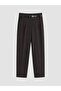 Lcwaikiki Classic Belted Carrot Cut Women's Fabric Trousers - 4