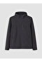 Anthracite Regular Fit Hooded Men's Jacket - 4