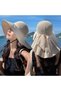 Women's sun hat, women's bucket hat | Unisex bucket hat, sun hat, UV protection hat, beach hat - beige - 3