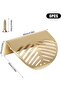 Gold-tone furniture handles, 6-piece leaf-shaped cabinet handle set, suitable for kitchen cabinets. - 2