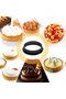 12-Piece Mousse Ring Pack, 9.7x2 cm, Nylon, Black, Perforated Cake Mold, Round, DIY, Cake Rings, Cakes and Desserts, Reusable, Baking Tool, Cake Mold - 3