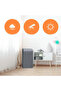 Air conditioner dust cover with elastic adjustable strap, resistant to clothing friction. - 3