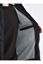 Black Regular Fit Hooded Men's Raincoat - 3