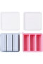 Two multi-purpose silicone molds: rectangular hollow silicone soap mold, candy mold, chocolate mold, and ice maker. - 3