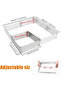 Rectangular adjustable baking rack, extendable cake rack, decoration rack, adjustable baking tray, flexible cake rack for mousse, dessert cream - 2