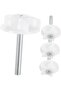 Headboard fastener set (8 pieces): Screws and washers for beds, sofas, and recliners.