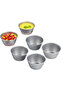 A set of 6 carbon steel pudding molds, non-stick baking molds, cupcake molds, and muffin molds.