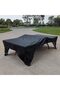 Waterproof & Dustproof Folding Ping Pong Table Protective Cover (black). - 5