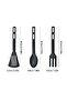 Heat-Resistant Kitchen Utensils Set, Non-Stick Nylon Cooking Spatula Spoon & Fork for Camping & Home - 2