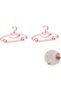 20 Kids' Clothes Hangers, Baby Clothes Hangers, Non-slip Multifunctional Clothes Drying Rack - Pink - 4