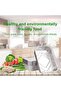 20Pcs 1000ml Medium Aluminum Foil Trays with Lids (21.5x16x5cm), Disposable Roasting Baking Pans & Food Takeaway Containers (Silver) - 2