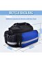 Bicycle Bag, Double Bicycle Bag, 27L, Waterproof Bicycle Bag, Electric Bicycle Bag, Bicycle Bag with Shoulder Straps, Easy to Install, Blue - 2