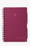 Fc Tone in Tone Hard Cardboard Cover Spiral Lined Notebook Agenda 17X24 cm 100 Pages