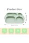 4Pcs Unbreakable 5-Compartment Divided Plastic Plates (30x20cm), Microwave & Dishwasher Safe Reusable Shared Dinnerware Set for Adults - 2