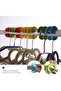 Stylish clothes hanger spacers, 12-pack with windproof and non-slip fasteners, easy to install and suitable for indoor and bathroom clotheslines. - 5