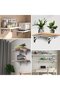 2pc Heavy Duty 6-Inch Stainless Steel Folding Wall Shelf Brackets (25kg Capacity) - 3