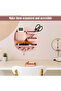 Wall-mounted kitchen storage rack, self-adhesive, white. - 4