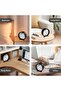 Alarm clock, analog, silent, no ticking sound, metal material, black, large digital display, silent night alarm clock, quartz movement - 5