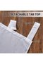 Waterproof Outdoor Patio Sheer Curtains with Detachable Velcro Top Hooks (52"W x 84"L / 132x213cm, White) - 3