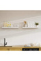 2-Piece Wall-Mounted Shelves, Self-Adhesive Shelf Set, No Drilling Required, Suitable for Bathrooms and Kitchens - White - 3