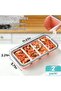 Silicone soup freezer molds, 1/2 cup capacity, with lid, for meal preparation, sauces & broths, large ice cube tray, 2-piece set - 4
