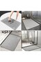 Super Absorbent Diatomaceous Earth Bath Mat, Quick-Drying Non-Slip Diatomite Bathroom Stone Floor Pad, Machine Washable, Grey, 50x80cm - 5