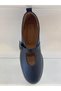 Genuine Leather Strapped Buckle Ballerina Women's Shoes - 4