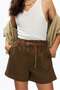 Belted twill shorts - 2