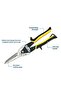 Heavy-Duty Aviation Tin Snips, Professional Metal Cutting Shears with Comfort Grip Handle, Black and Yellow - 3