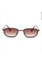Dalia Leopard Brown Metal Polygon Small Women's Unisex Women's New Season Sunglasses with Uv400 Protection Frame - 4
