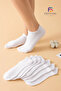 Set of 8 White Short Bootie Ankle Socks - 3