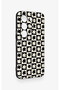 Tecno Camon 50 Pro 4g Compatible Flower Motif Checkerboard Pattern Silicone Case - 3