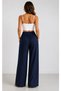 Linen Pants with Pockets and Elastic Waist at the Back - 3