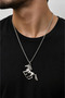 Vintage Necklace with Free-Spirited Horse Figure – Classic Animal-Themed Chain Necklace