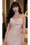 فستان سهرة وردي - 2