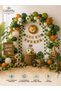 Safari Concept Birthday Balloon Set 35 Pieces |   Economical Lion Figured Foil Balloon + 30 Balloons + Eco Chain Set with Artificial Ivy Leaves - 2