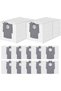 12 vacuum cleaner bags for Geschikt voor Roborock Q Revo / Qrevo S / Qrevo Pro / Qrevo Master / Qrevo Plus / Qrevo Curv / S8 MaxV Ultra / Saros...