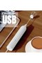 Electric whisk, 3 adjustable speeds, USB-C rechargeable milk frother, beverage mixer, milk frother, detachable Stainless Steel whisk - 2