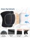 2-piece sports knee brace set - white trim, black - size L - 2